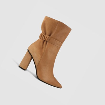Lodi Sedi Castor Stiefelette Damen Beige | NKWJBP-217